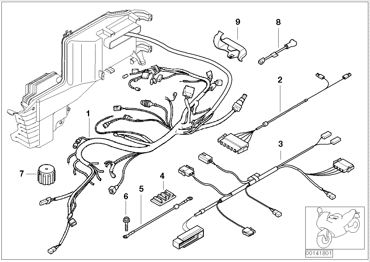 Kabel chassi/bakdel/handtag uppvärmd