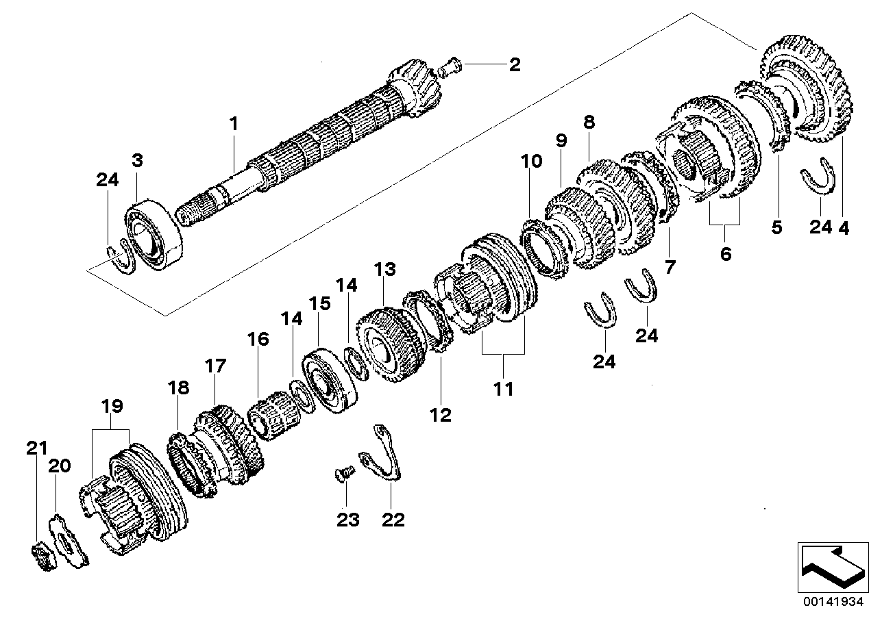 GS5-65BH arbre de sortie