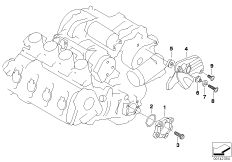 Couvercle de carter de moteur gauche