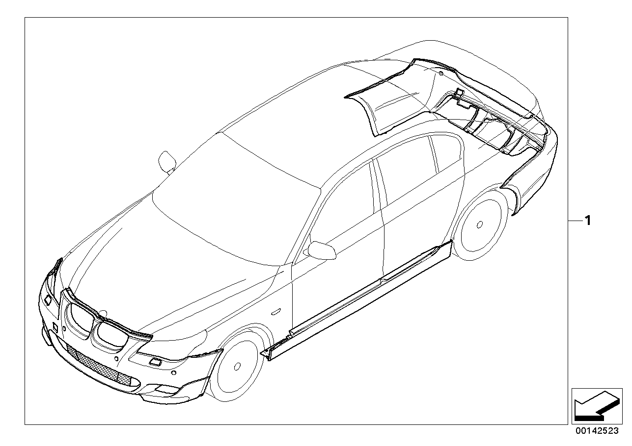 Komplettering, M aerodynamikpaket