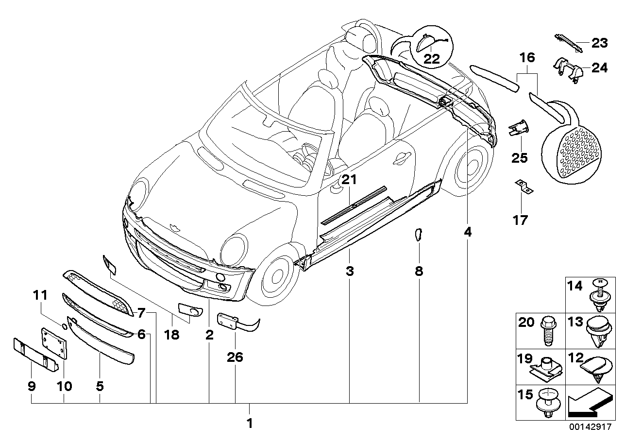 JCW Pack aerodinâmico - R52