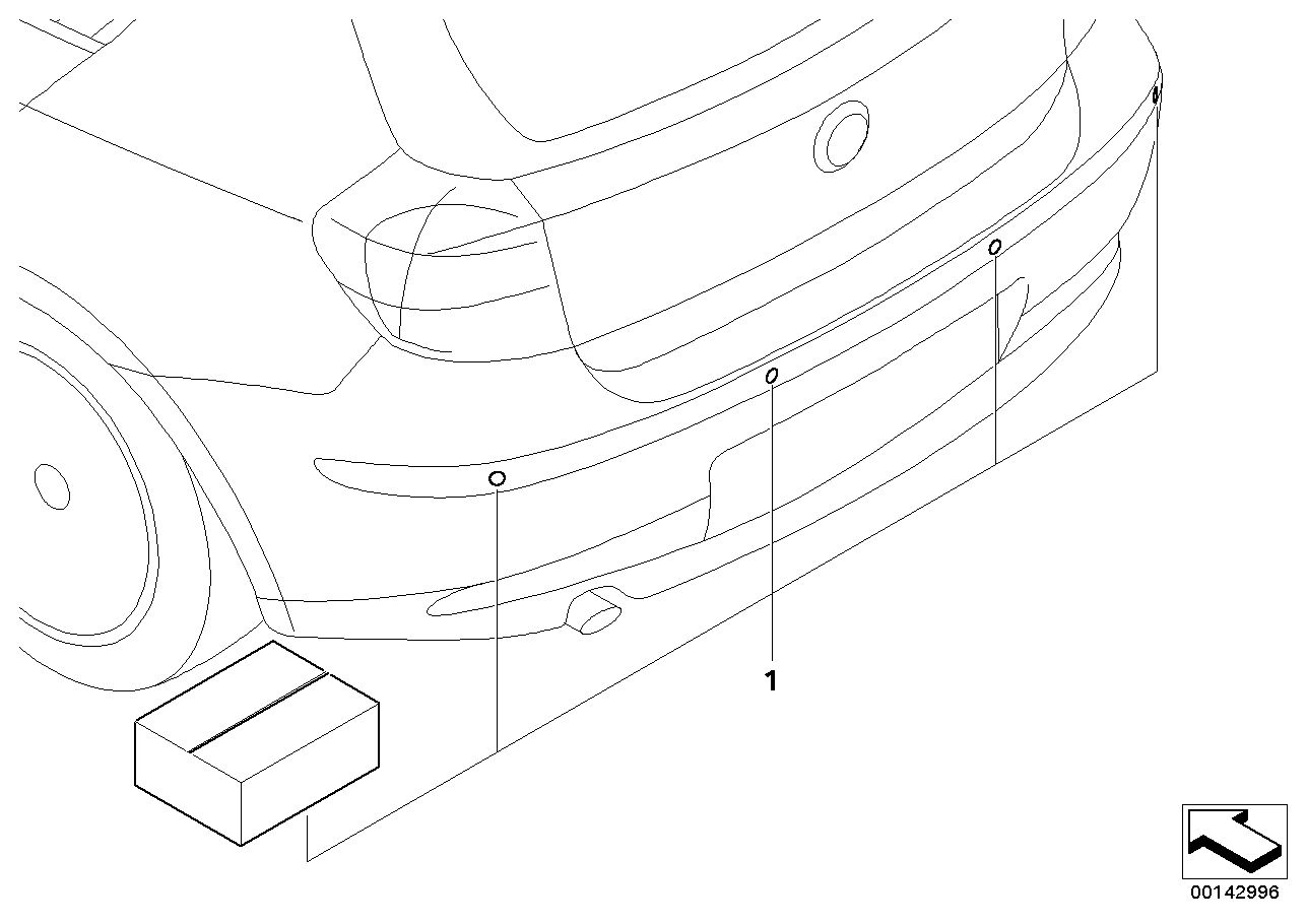 加装套件 PDC 后部