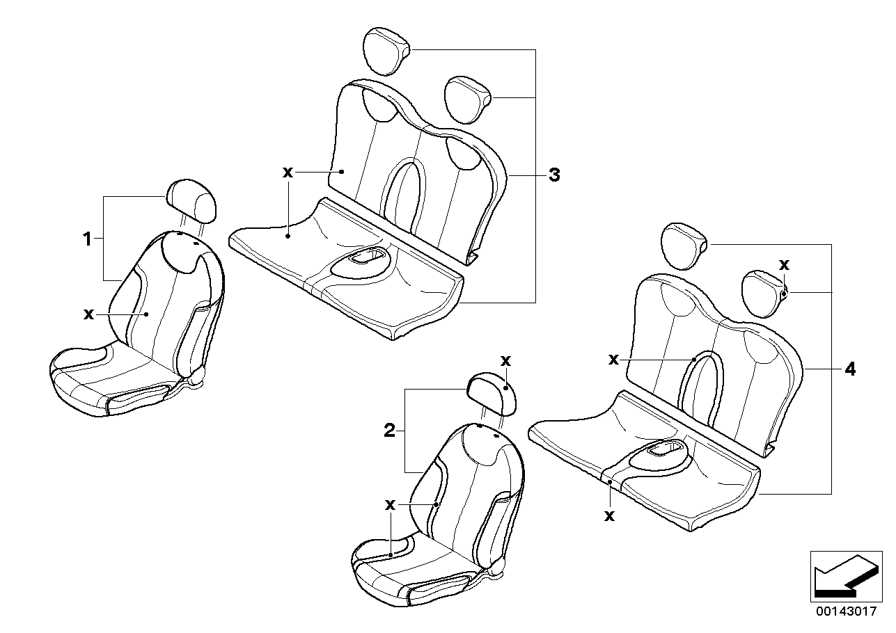 Leather retrofit with seat heating