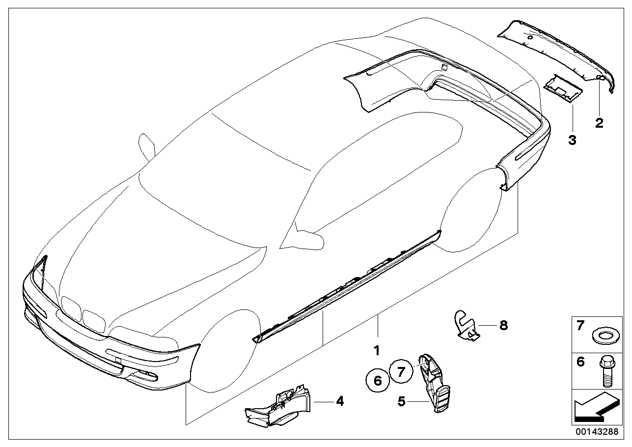 Retrofit kit M aerodyn. package