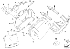 Sports case single parts