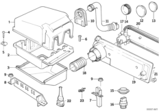 Relé motor/caixa p/ unidade comando