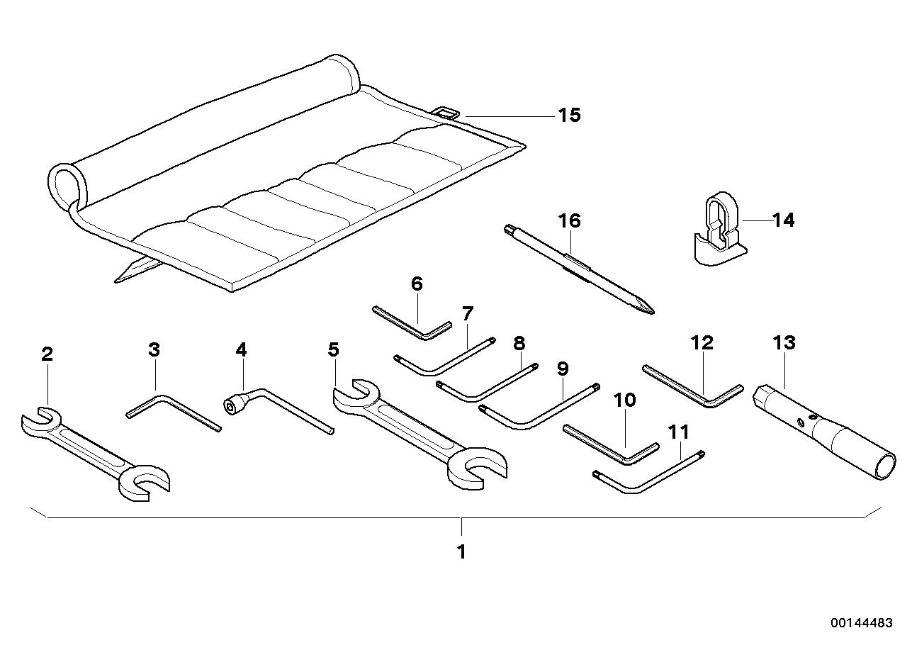 Boordgereedschap uitbreidingsset