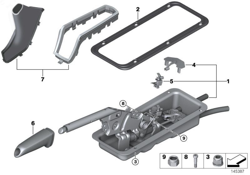 Handbrake lever