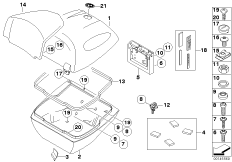 Jednotlivé díly Topcase 49 l