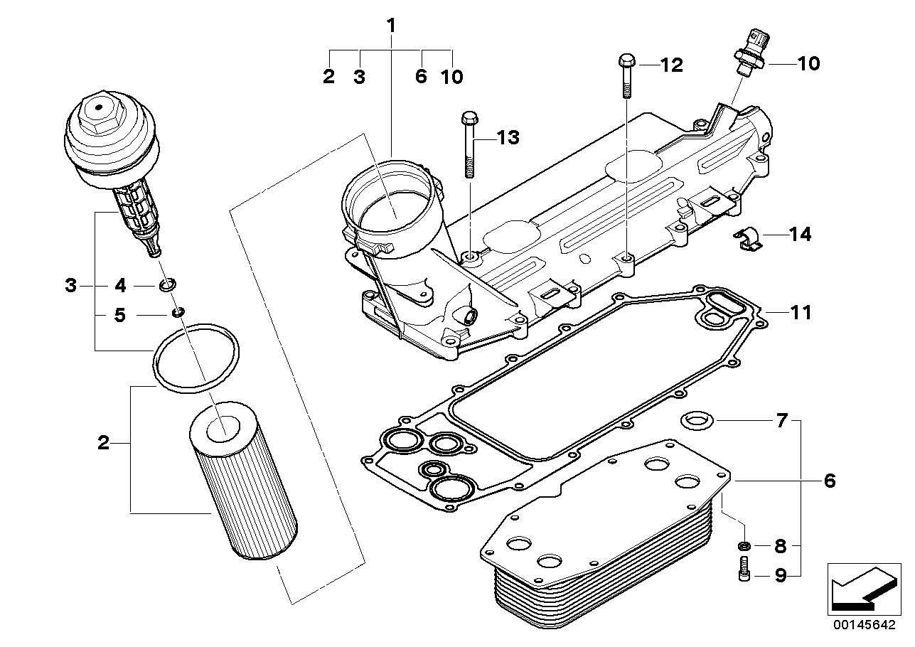 오일공급유닛-오일필터,열교환기