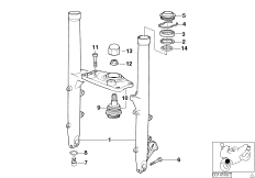 Fork slider/lower fork bridge