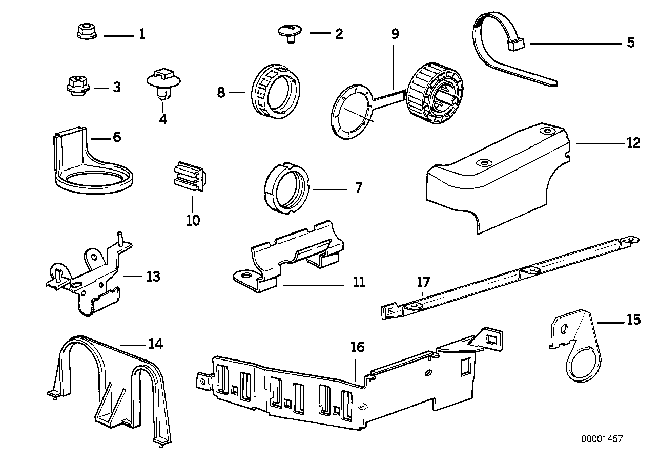 ワイア ハーネス 固定部品