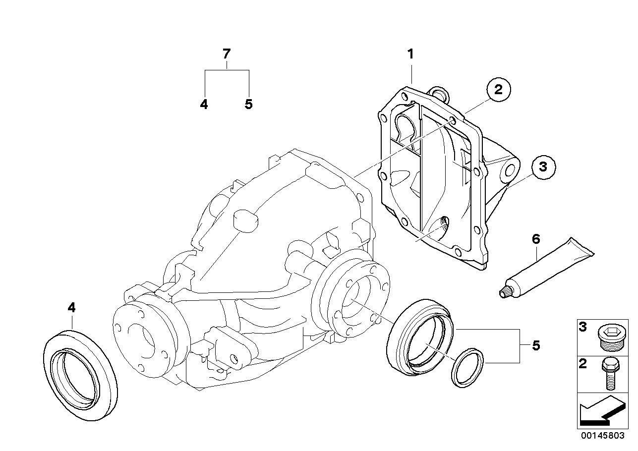 Final drive, gasket set