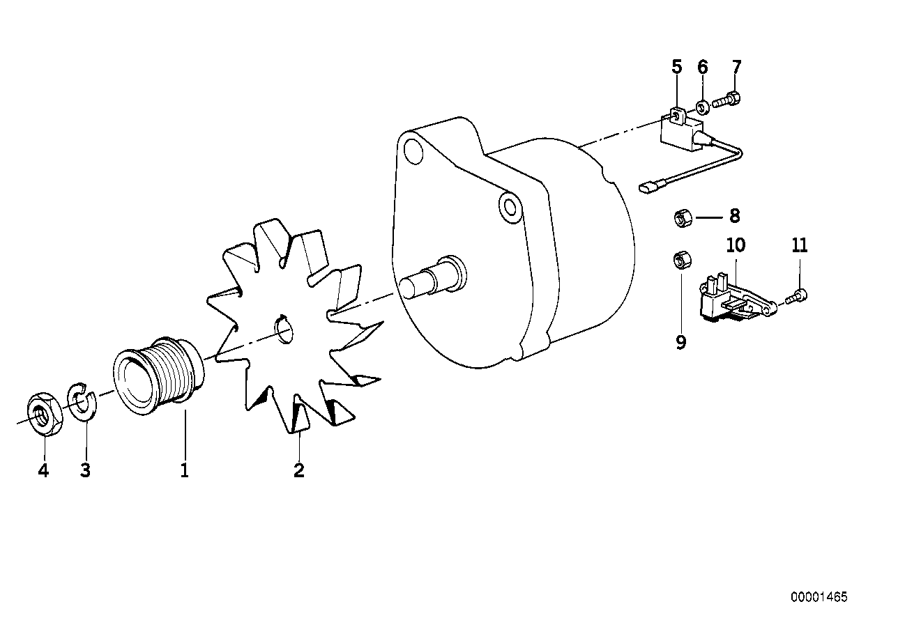 Alternador adicional/peças individuais