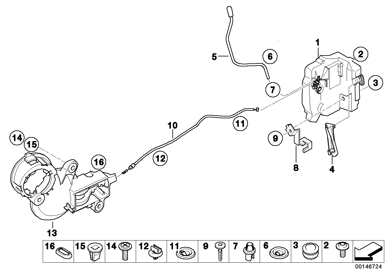 Kilitleme sistemi, kapı, ön