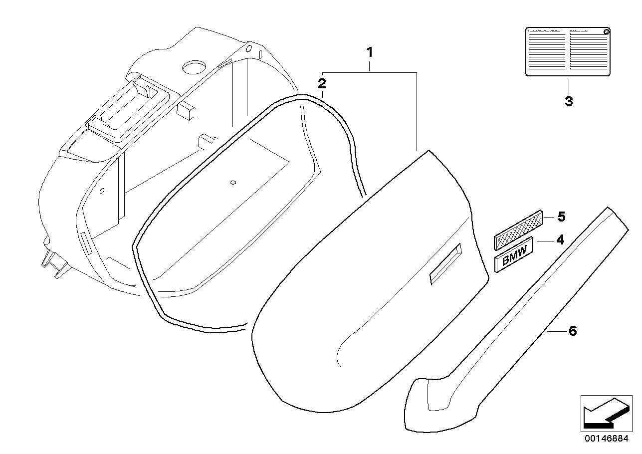 Couvercle de coffre au coffre inférieur