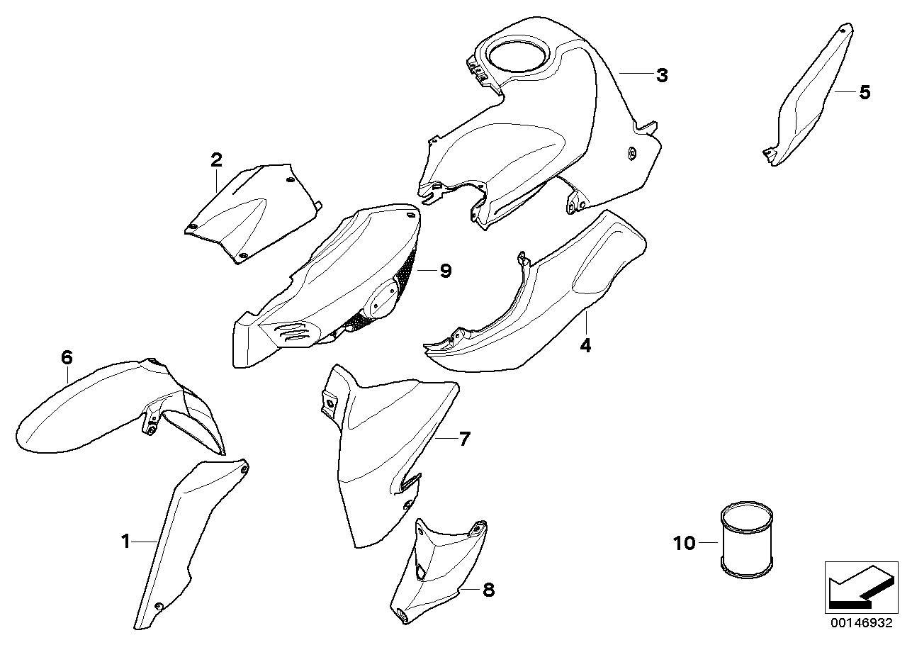 Окраш.детали M946 dark-graphit мет.