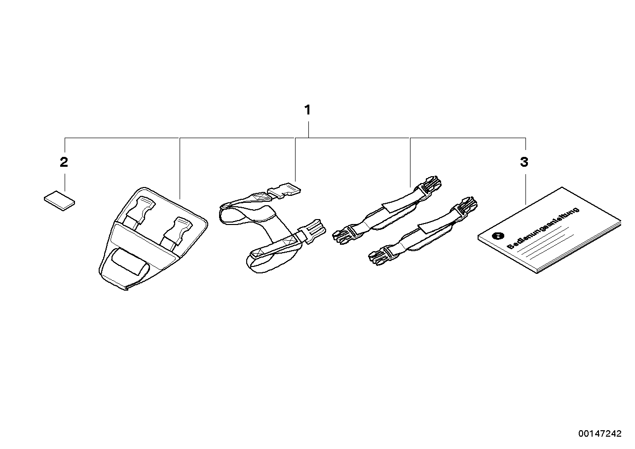 Monteringsdelar f tankväska