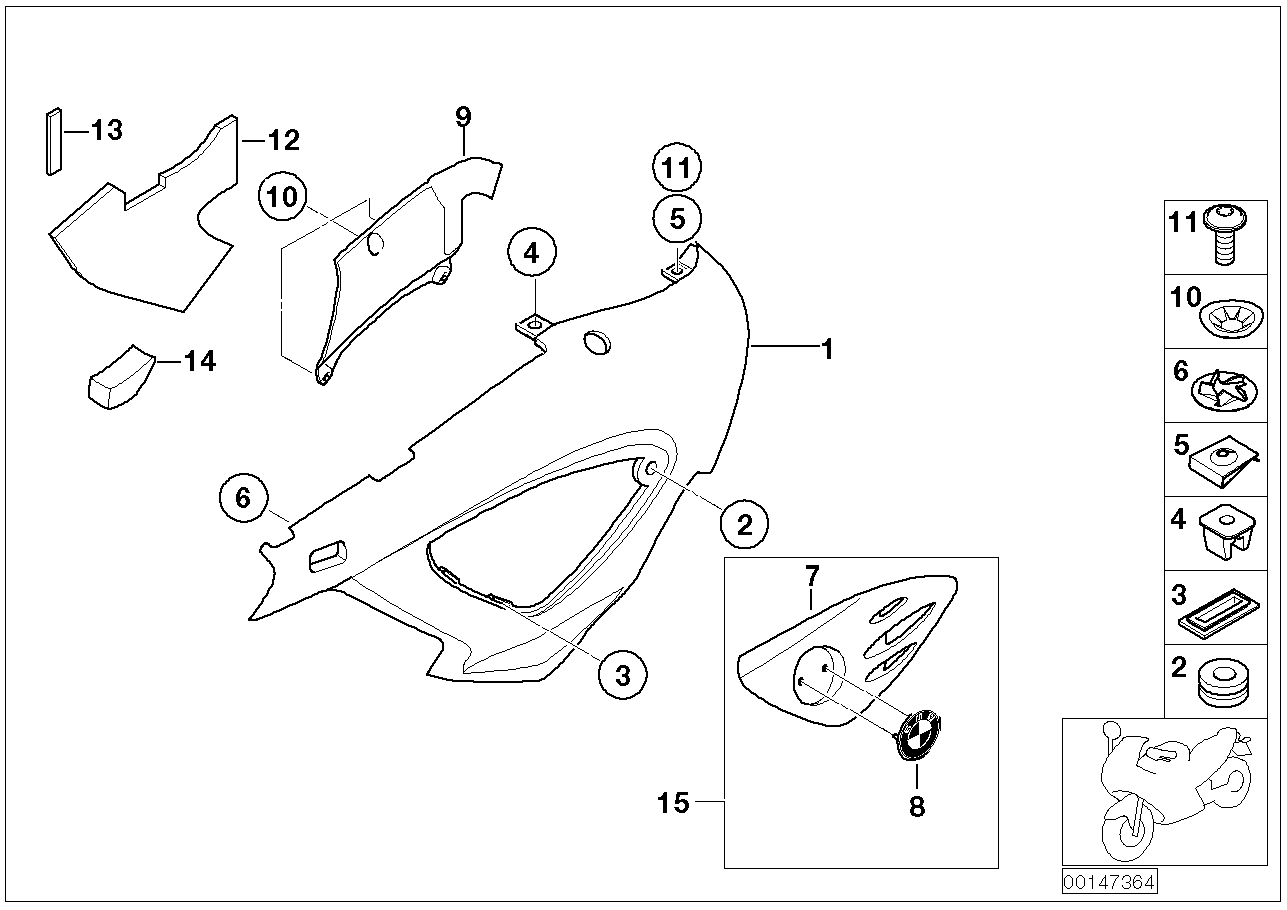 Fairing side section