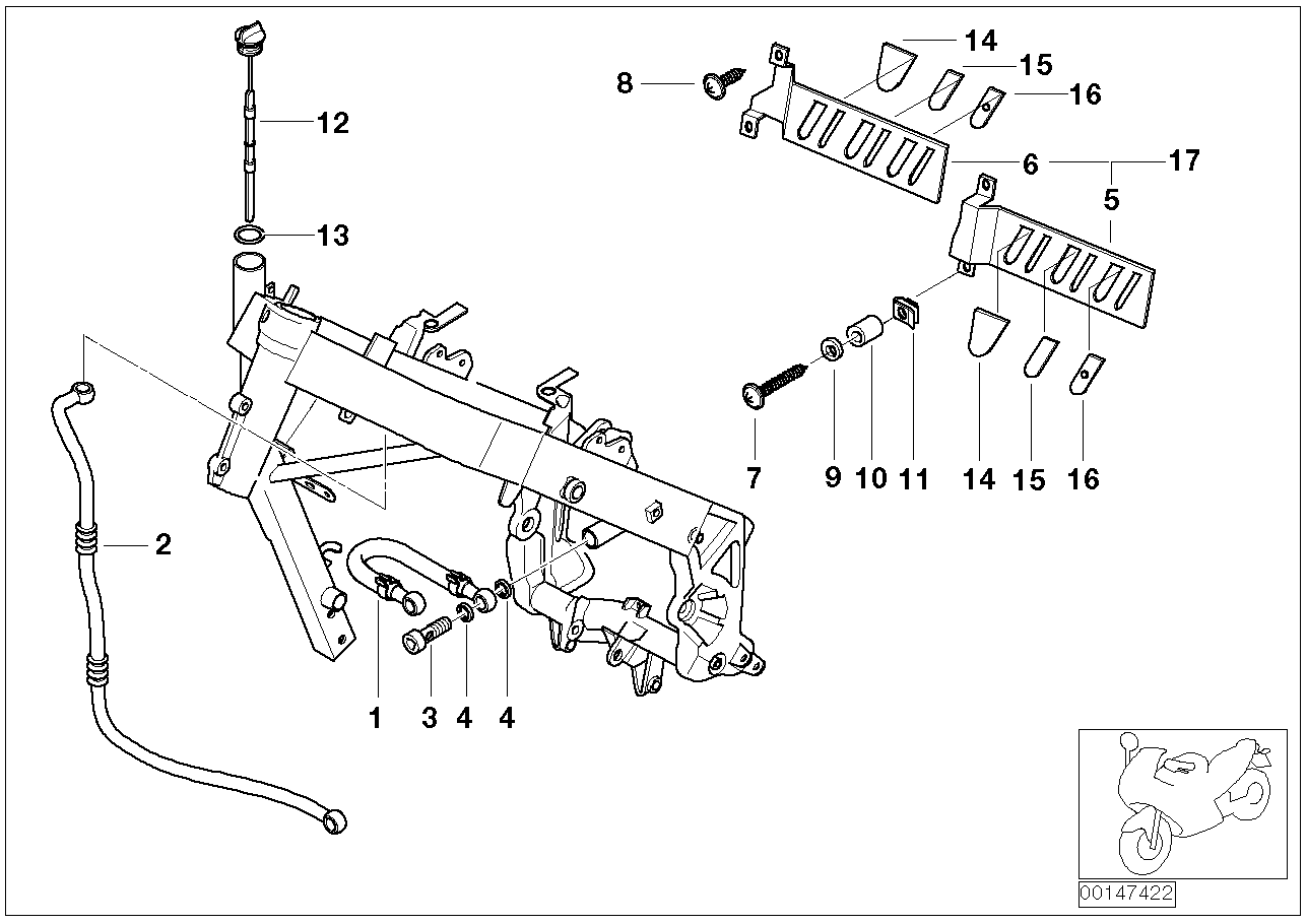 Ölversorgung Leitungen