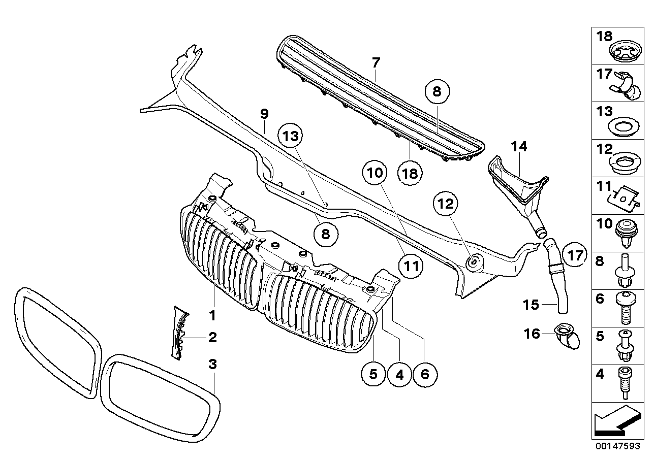 exterior trim / grille