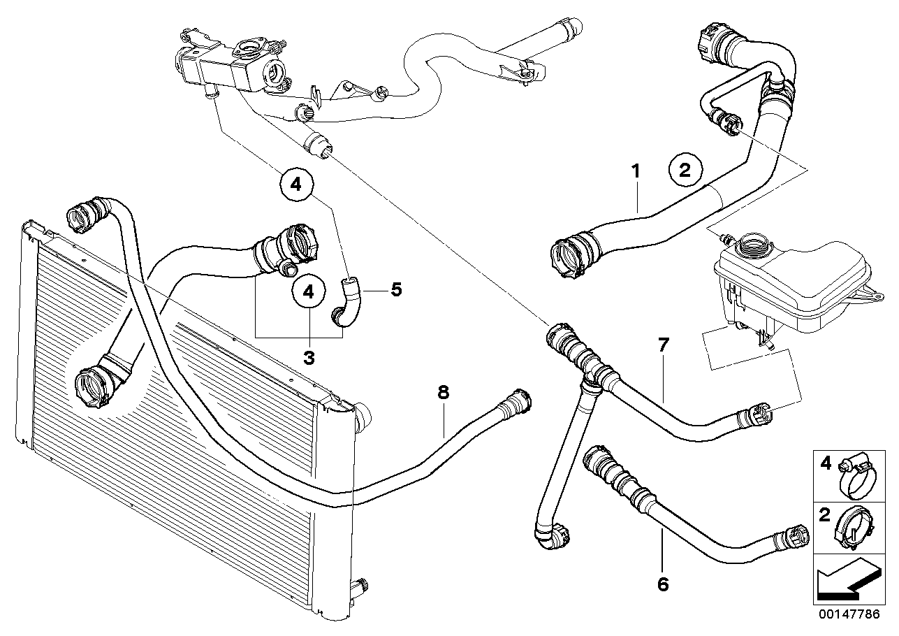 Sistema refrigeração/tubo flexível água