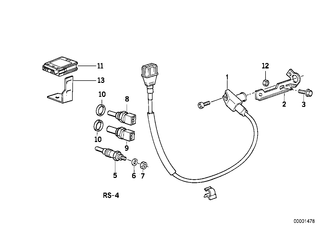 Disp.de prechauf./sonde temp./emetteur