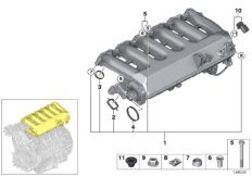 Intake manifold- without flap control