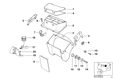 Wiring box/fuxe box/mounting parts