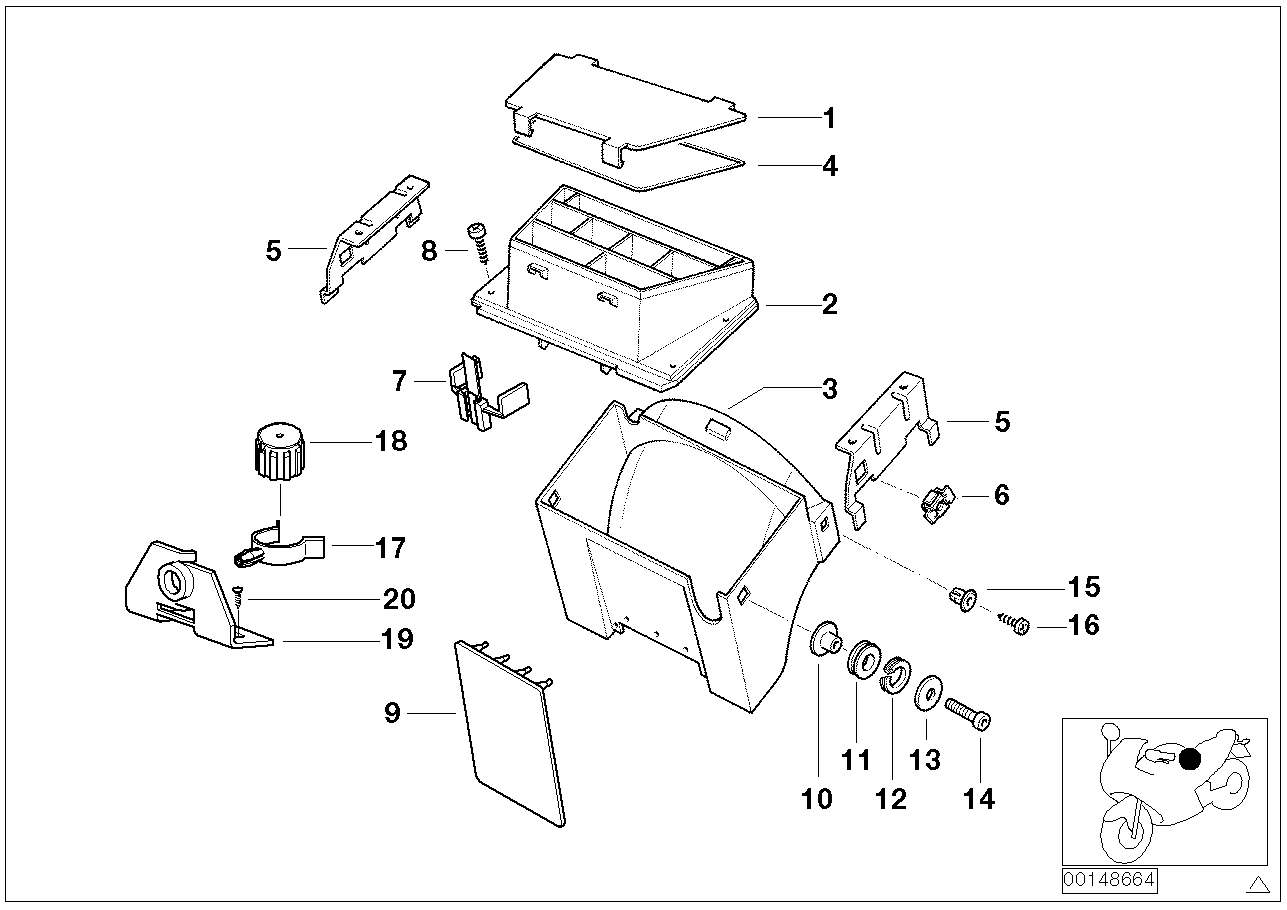 Wiring box/fuxe box/mounting parts