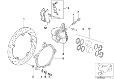 Front wheel brake, Integral ABS