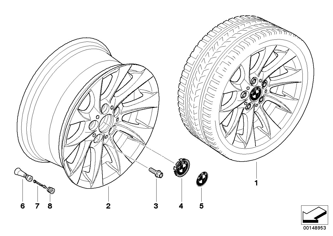 BMW LA wheel turbine styling 201