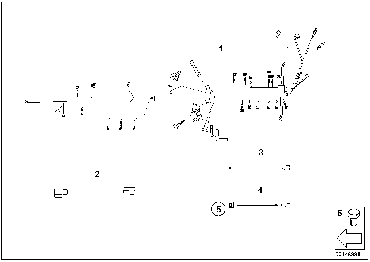 Faisceau de câbles moteur