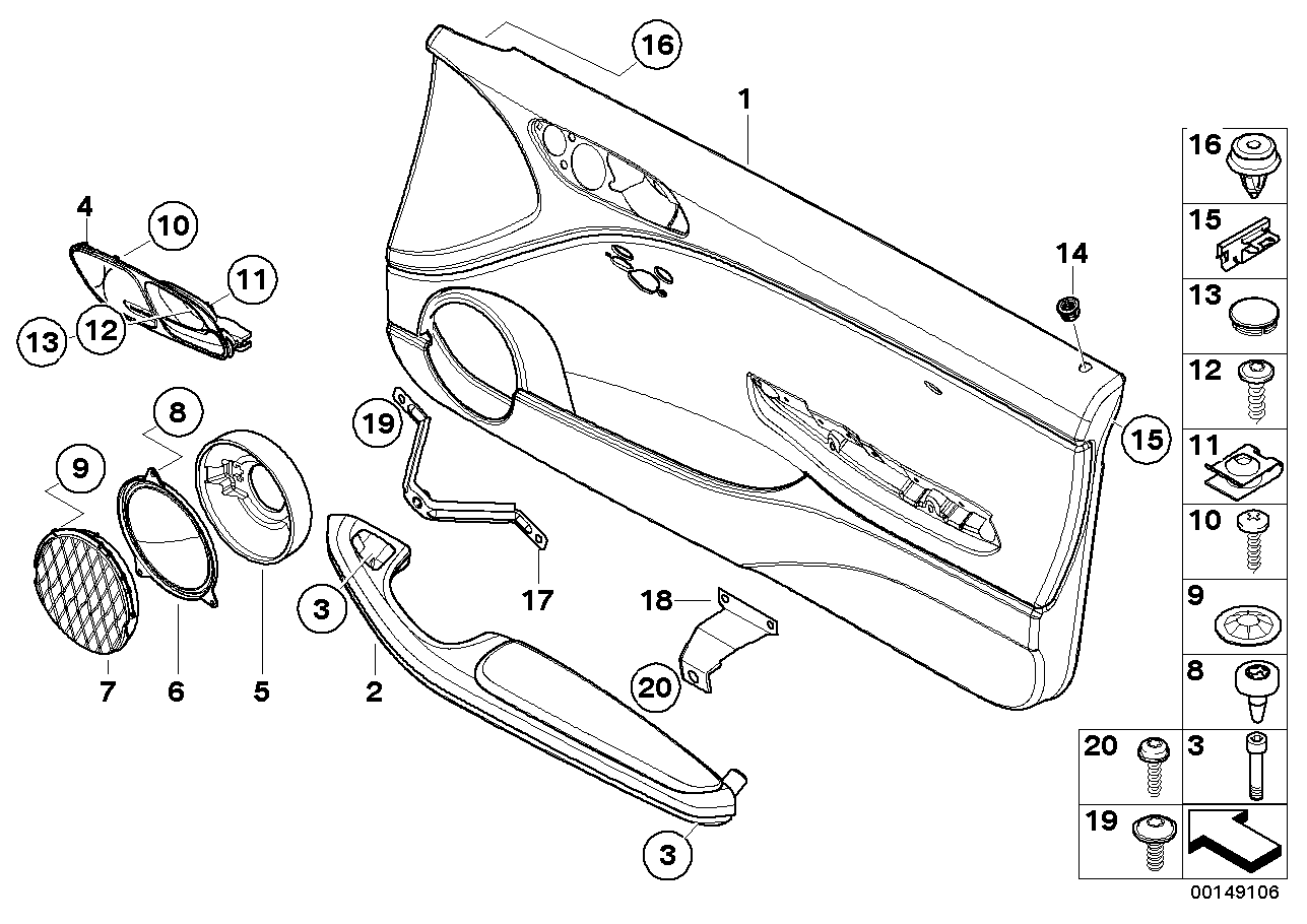 Door trim panel