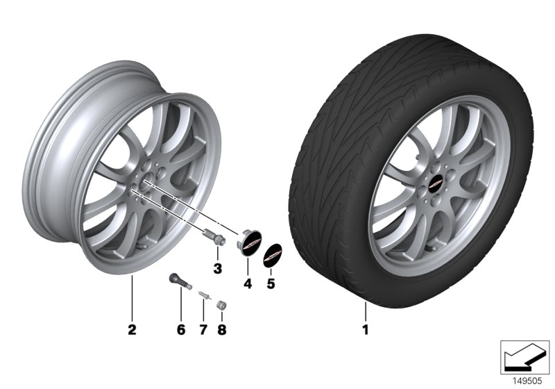 JCW LM Rad Double-Spoke R105