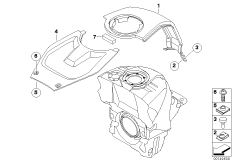 Cover, tank, middle