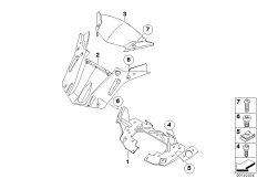 Windshield, attachment parts