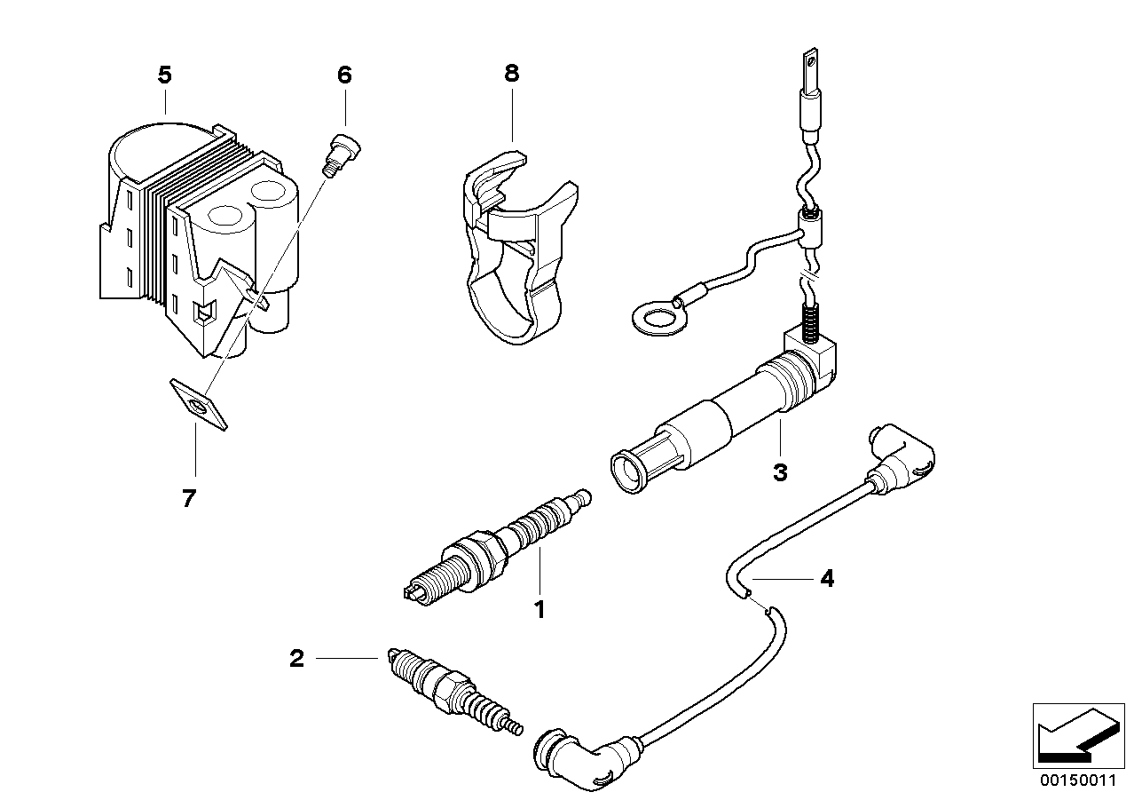 Zündanlage-Kerze/Stecker/Zündspule