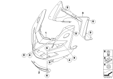 Trim panel, upper part