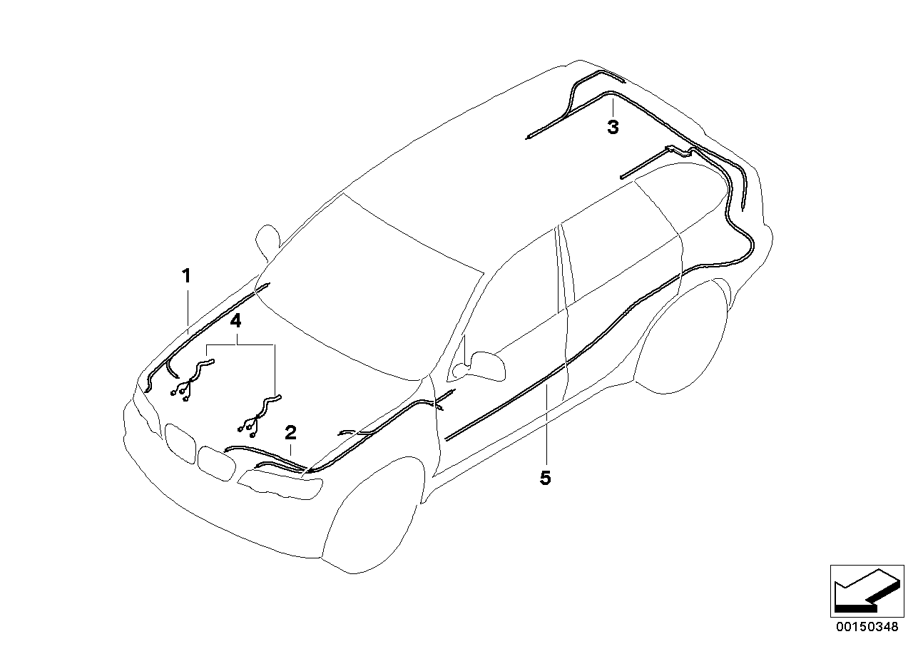 Repair cable main cable harness