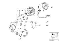 Speedometer/rev. counter