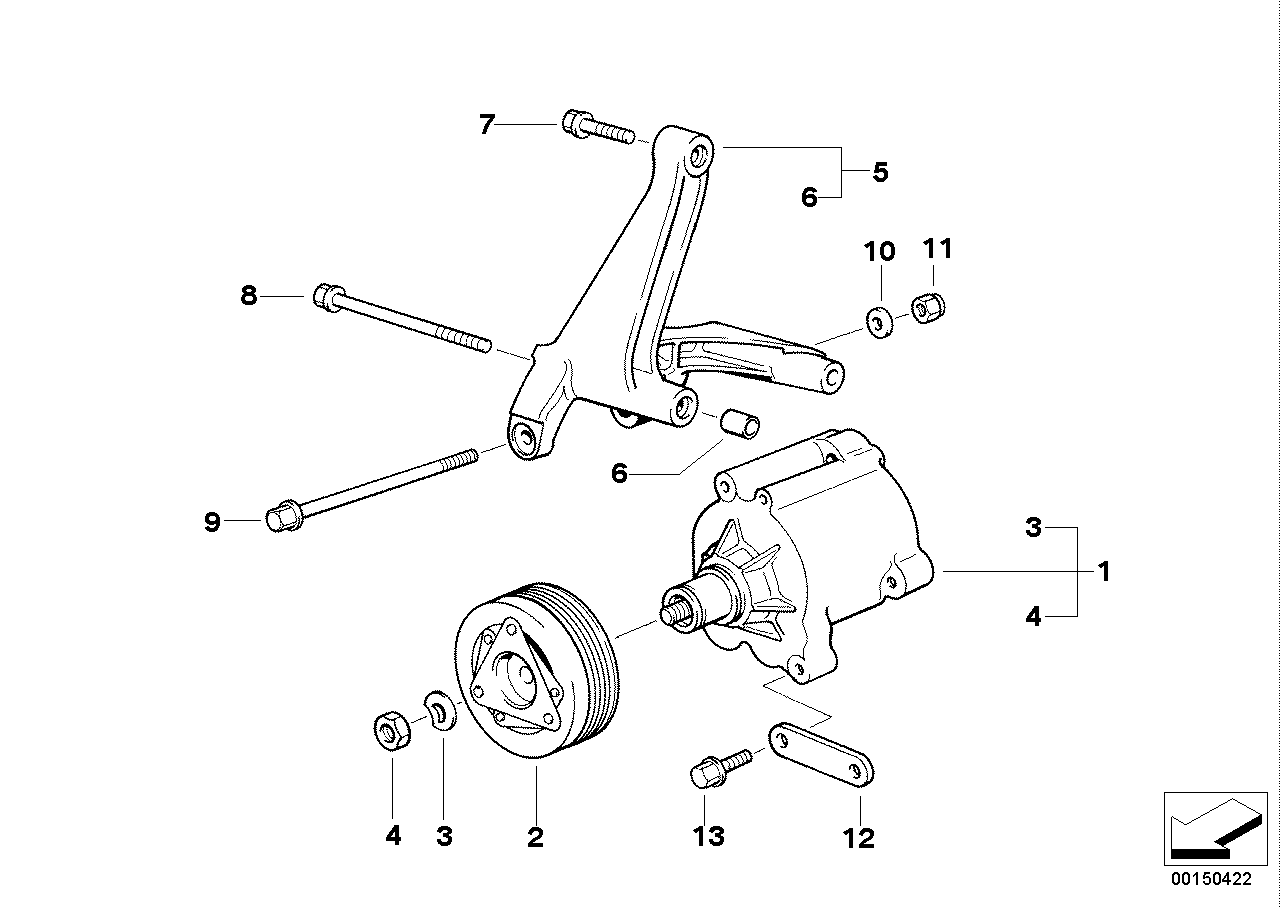 Réduct. gaz d'échappement - Pompe à air