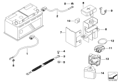 Batteriekabel(Batterie hinten)