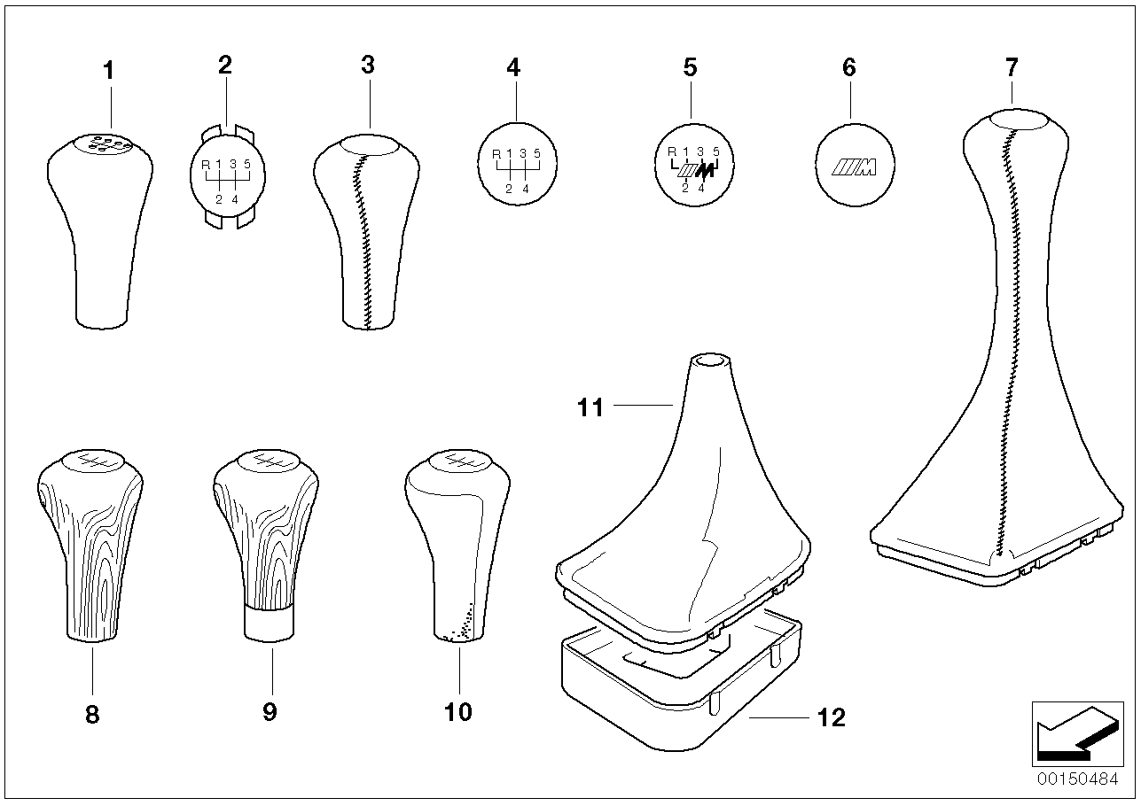 Botones de cambio/cubiertas/plaquitas