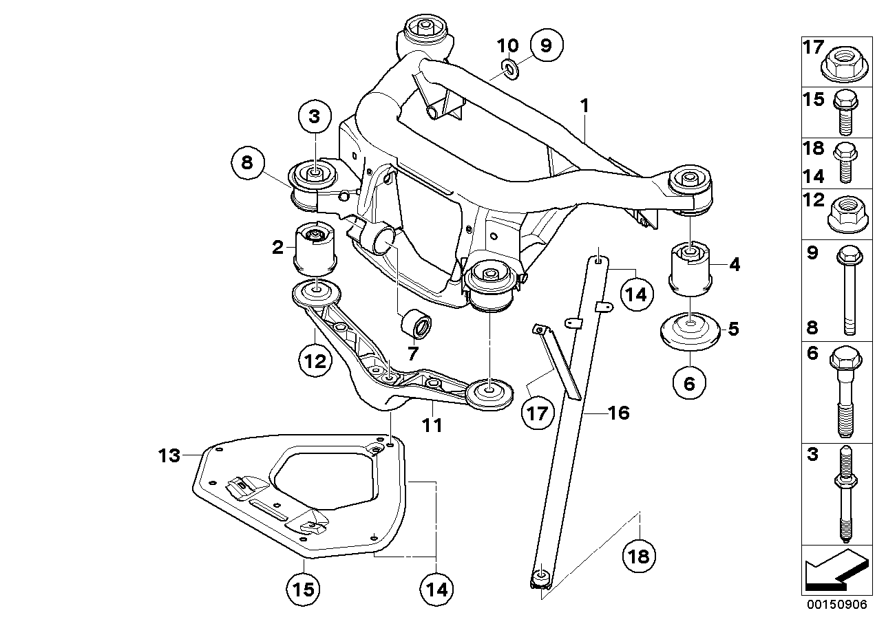 Rear axle carrier