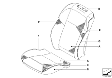 Indiv.cover for M multifunction seat