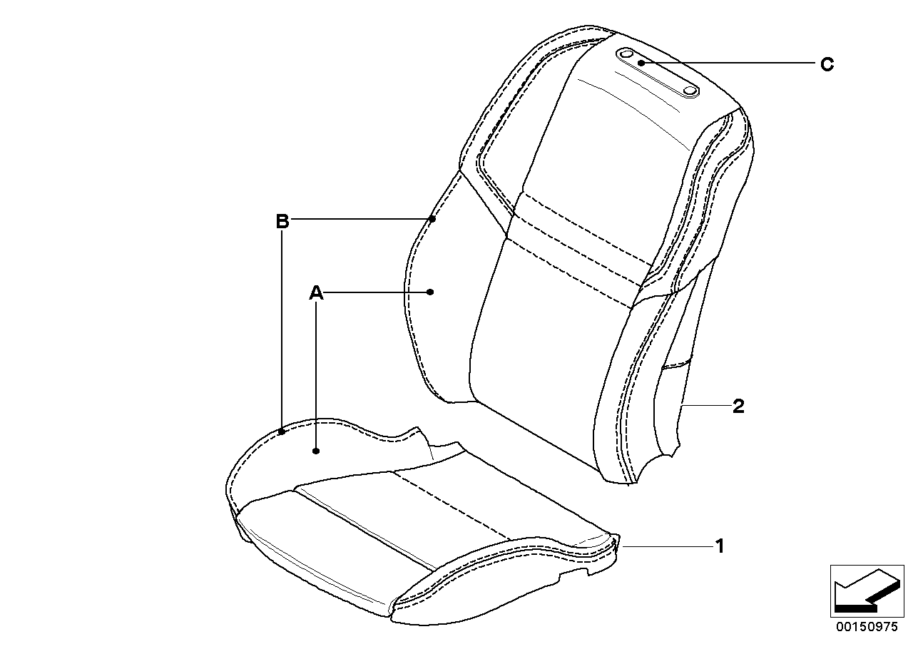 Funda indiv. asiento deportivo delantero