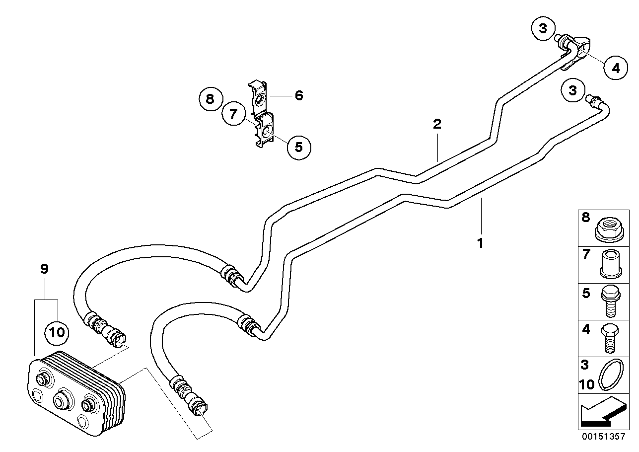 Leiding olienköler/warmteruiler