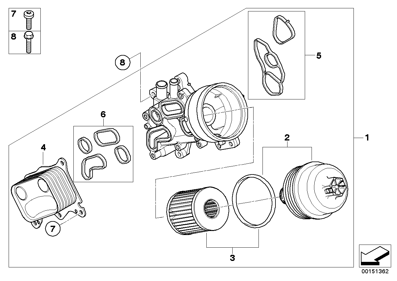 Lubricat.syst.-oil filter,heat exchanger