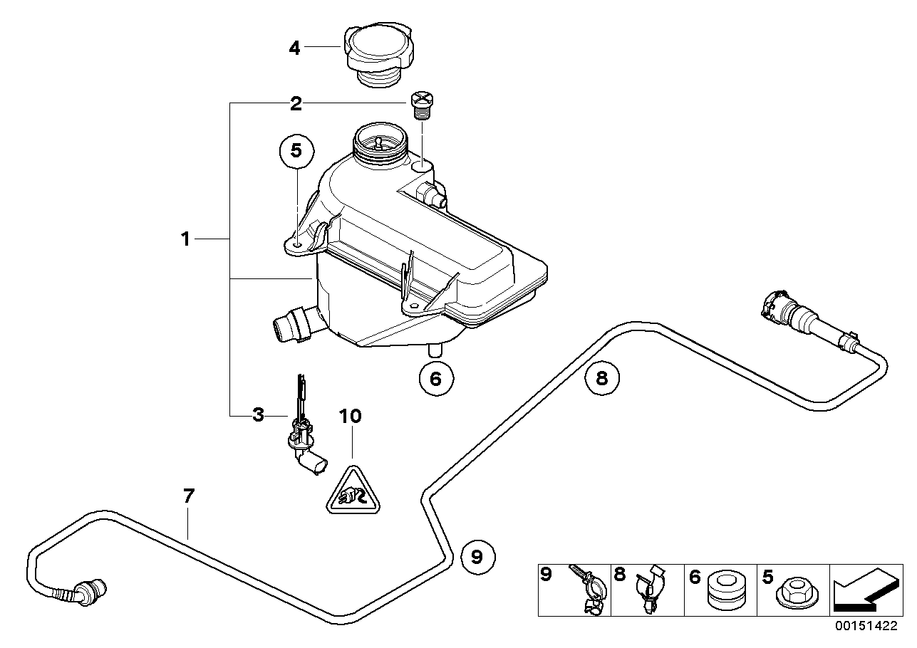 Expansion tank/tubing